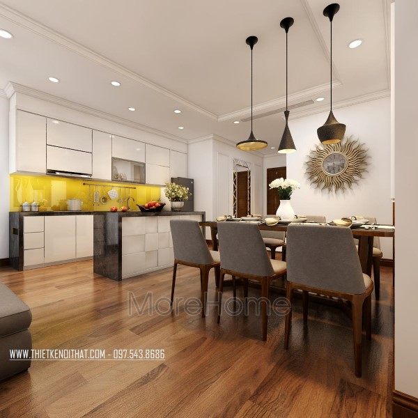 Thiết kế nội thất phòng ăn căn hộ Park Hill Premium